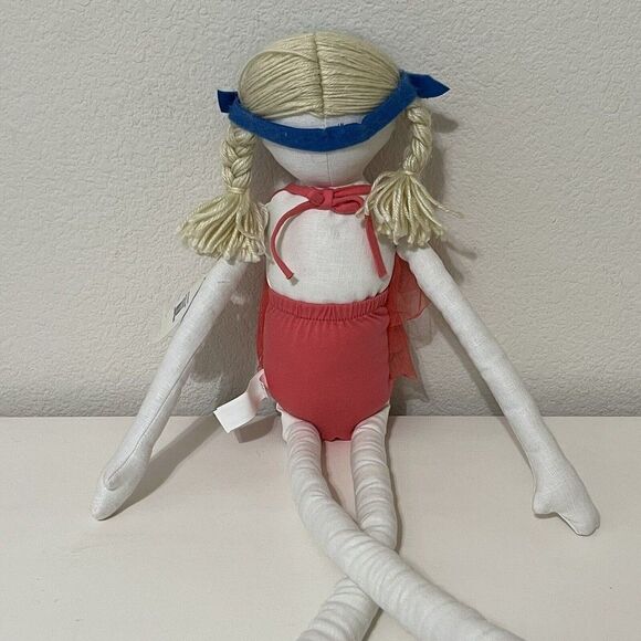 Pottery Barn Kids Designer Doll Manina Under the Sea Diver Snorkel Long Legs NWT - Picture 12 of 15